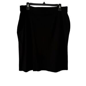 Eileen Fisher Black Skirt Size Large Viscose‎ Nylon Blend Lagenlook Minimalistic